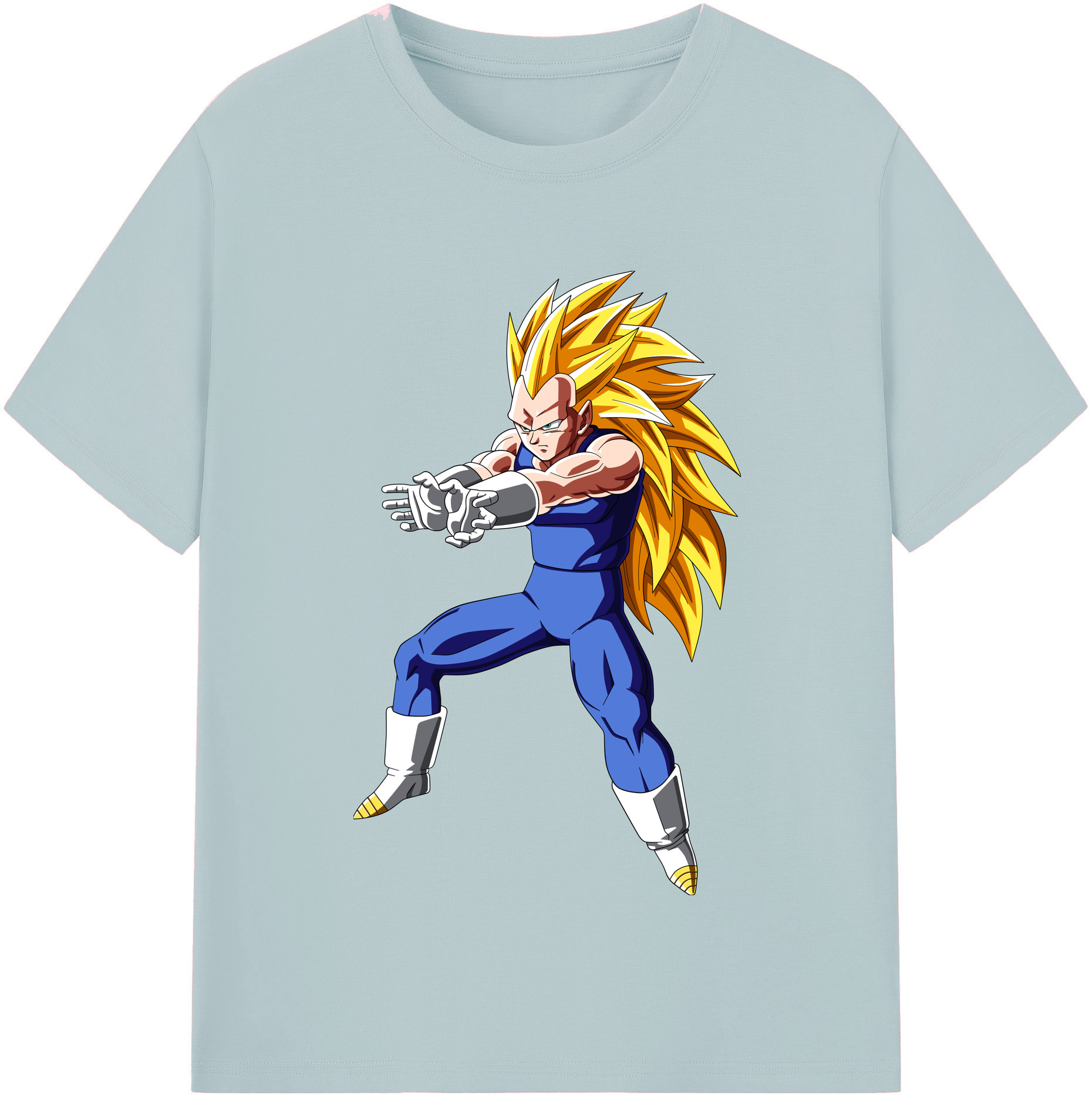 （画像用） ドラゴンボール ベジータ四世（Bejīta Yonsei）DRAGON BALL Vegeta IV 綿100％半袖Tシャツ（フロントプリント）
